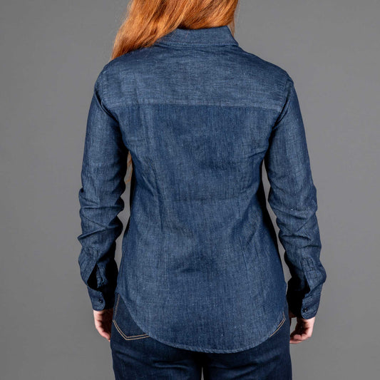 Captain SantorsBlouse pour femme 8802 CG320 Lino DenimBlouseBritish Parts Luzern