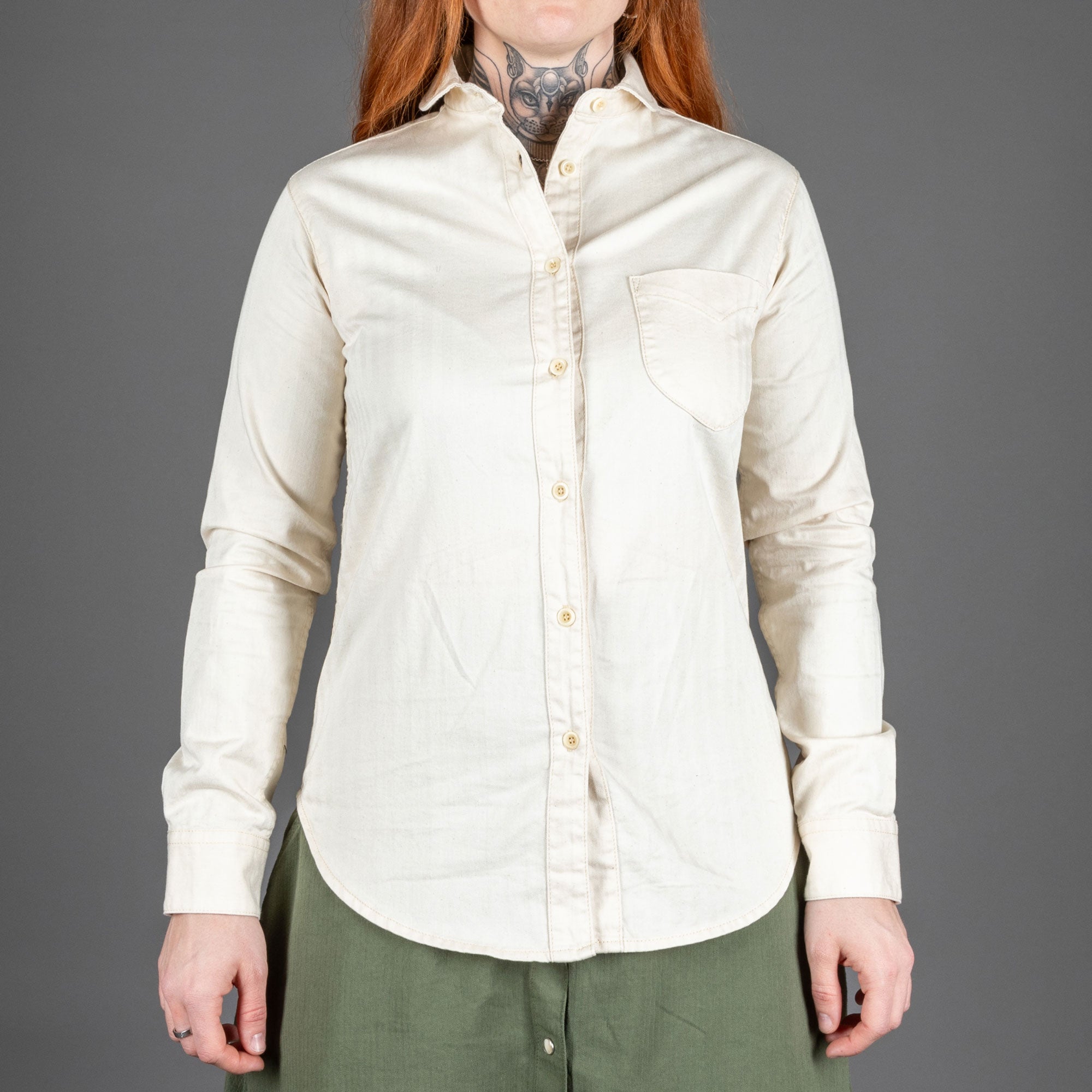 Captain SantorsBlouse pour femme 8802 CG413 White CottonBlouseBritish Parts Luzern