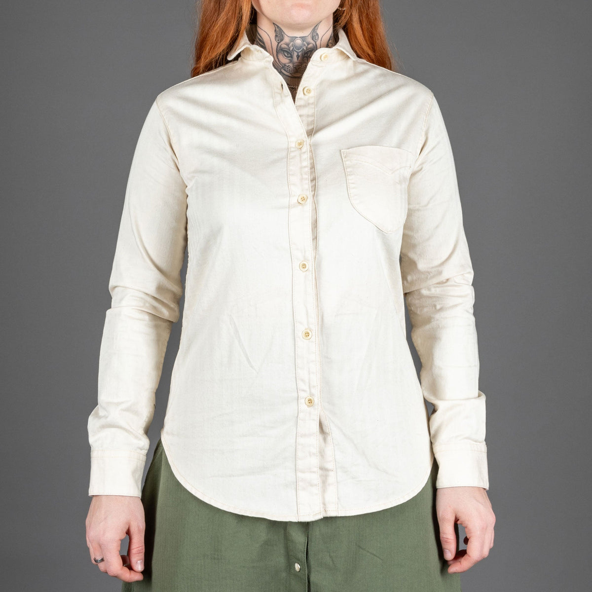 Captain SantorsBlouse pour femme 8802 CG413 White CottonBlouseBritish Parts Luzern