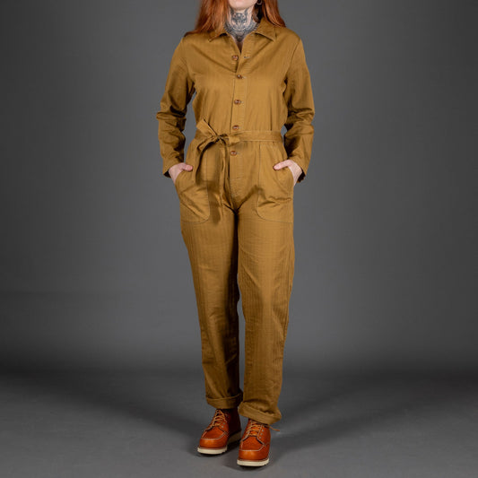 Captain SantorsOverall CG413 moutarde Herringbone CottonCoverallBritish Parts Luzern