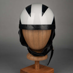 DavidaClassic Casque Noir Blanc SpécialCasqueBritish Parts Lucerne