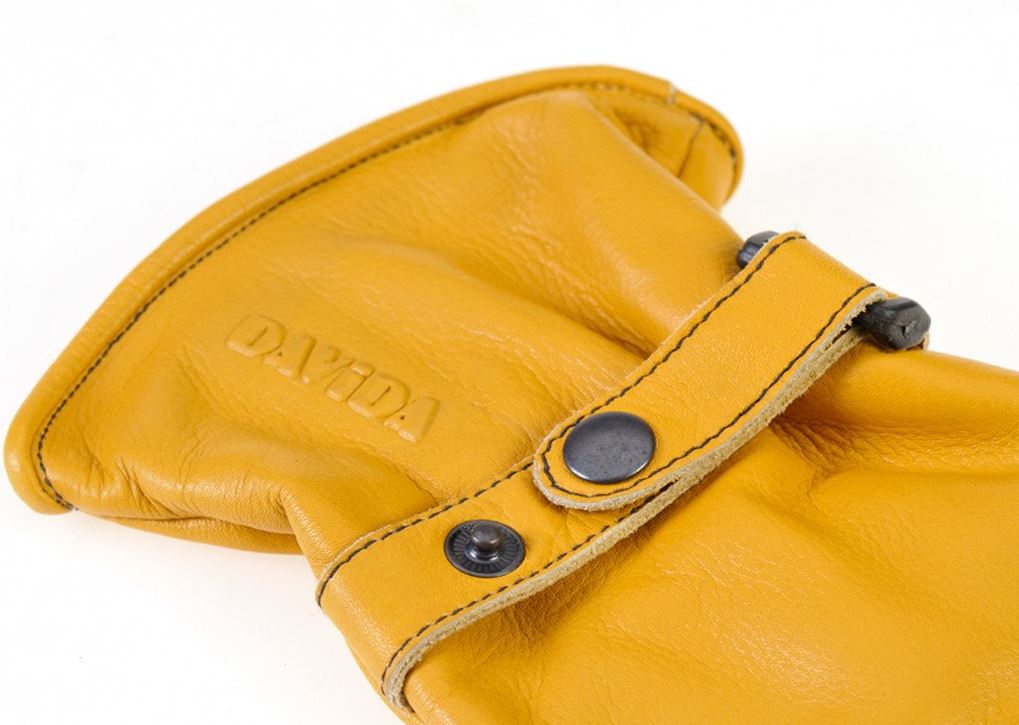 Gants DavidaShorty en cuir jauneGantsBritish Parts Luzern