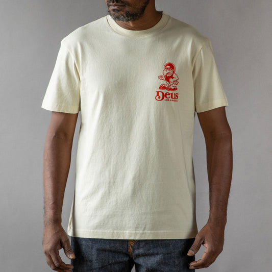 T-shirt Raptor Deus Ex Machina blanc saleT-shirt British Parts Lucerne