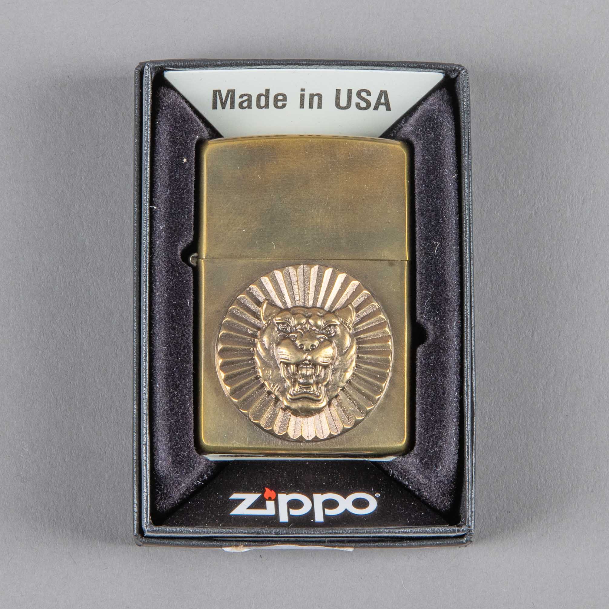 Bijoux finsZippo Jaguar BronzeBriquetBritish Parts Lucerne