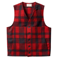 FilsonMackinaw Wool Vest Red Black PlaidGiletsBritish Parts Luzern