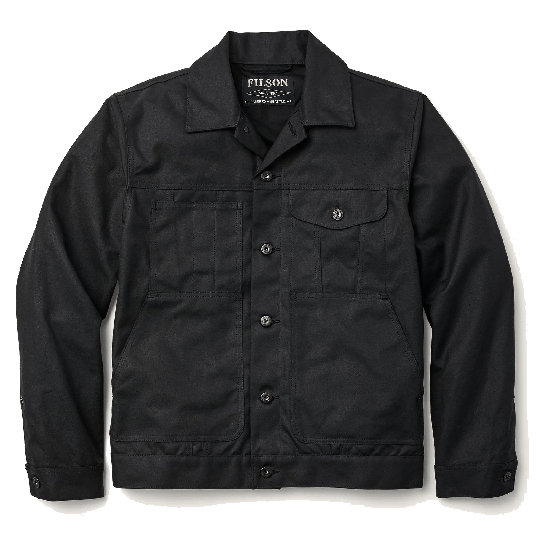 FilsonShort Lined Cruiser Jacket - NoirVestesBritish Parts Luzern