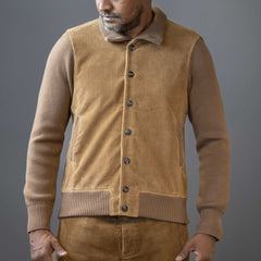 G.R.P.Buttons Jacket BeigeVeste en tricotBritish Parts Luzern