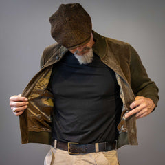 G.R.P.Buttons Jacket GreenVeste en tricotBritish Parts Luzern