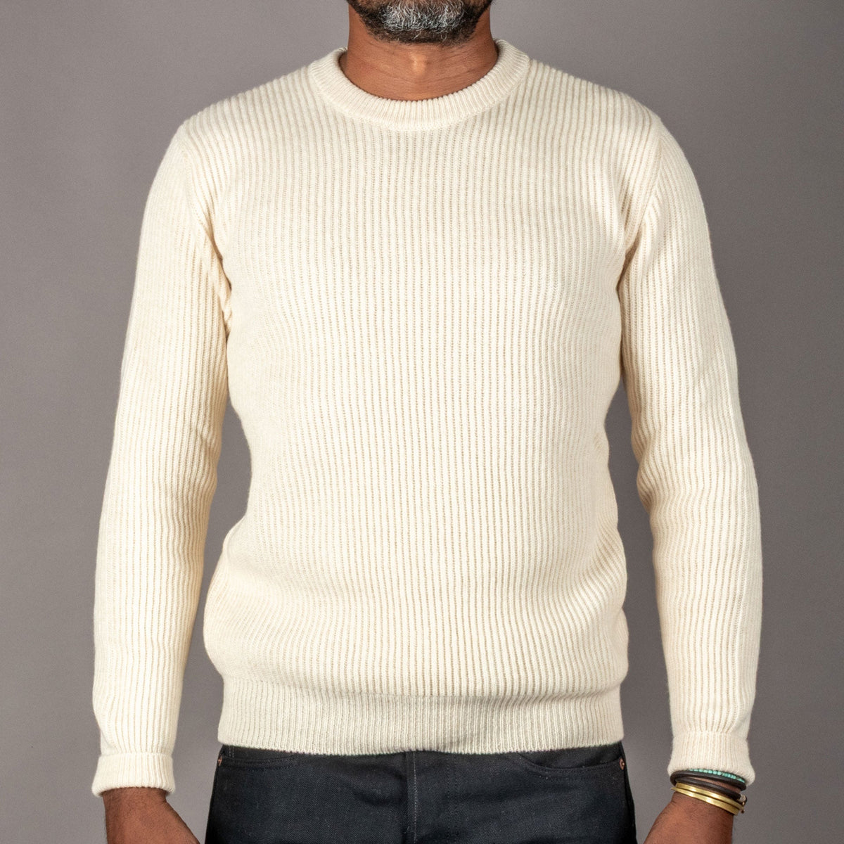 G.R.P.Crewneck CI10 EcruPulloverBritish Parts Luzern