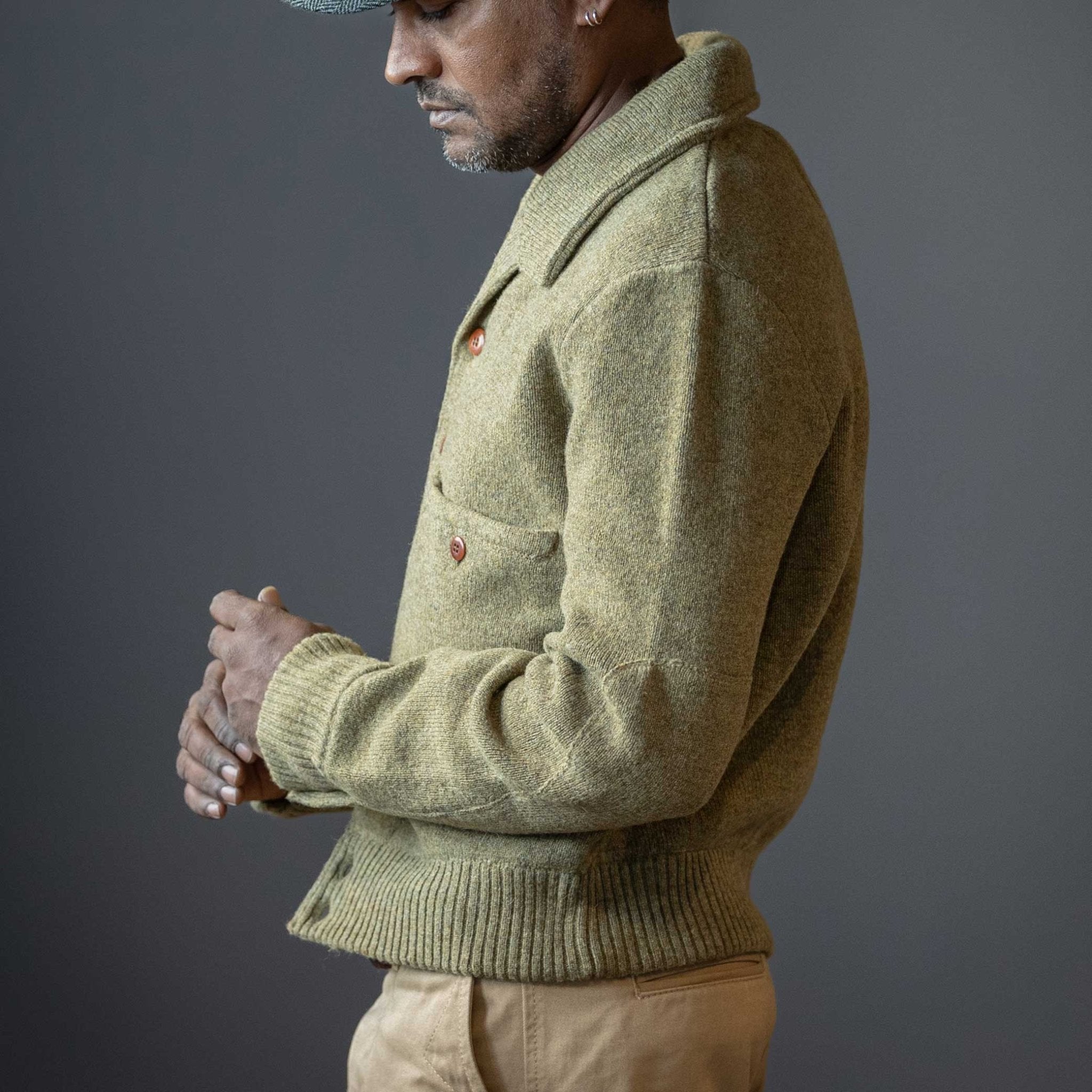 G.R.P.Max 3 gilet court vert clairGarde en tricotBritish Parts Luzern