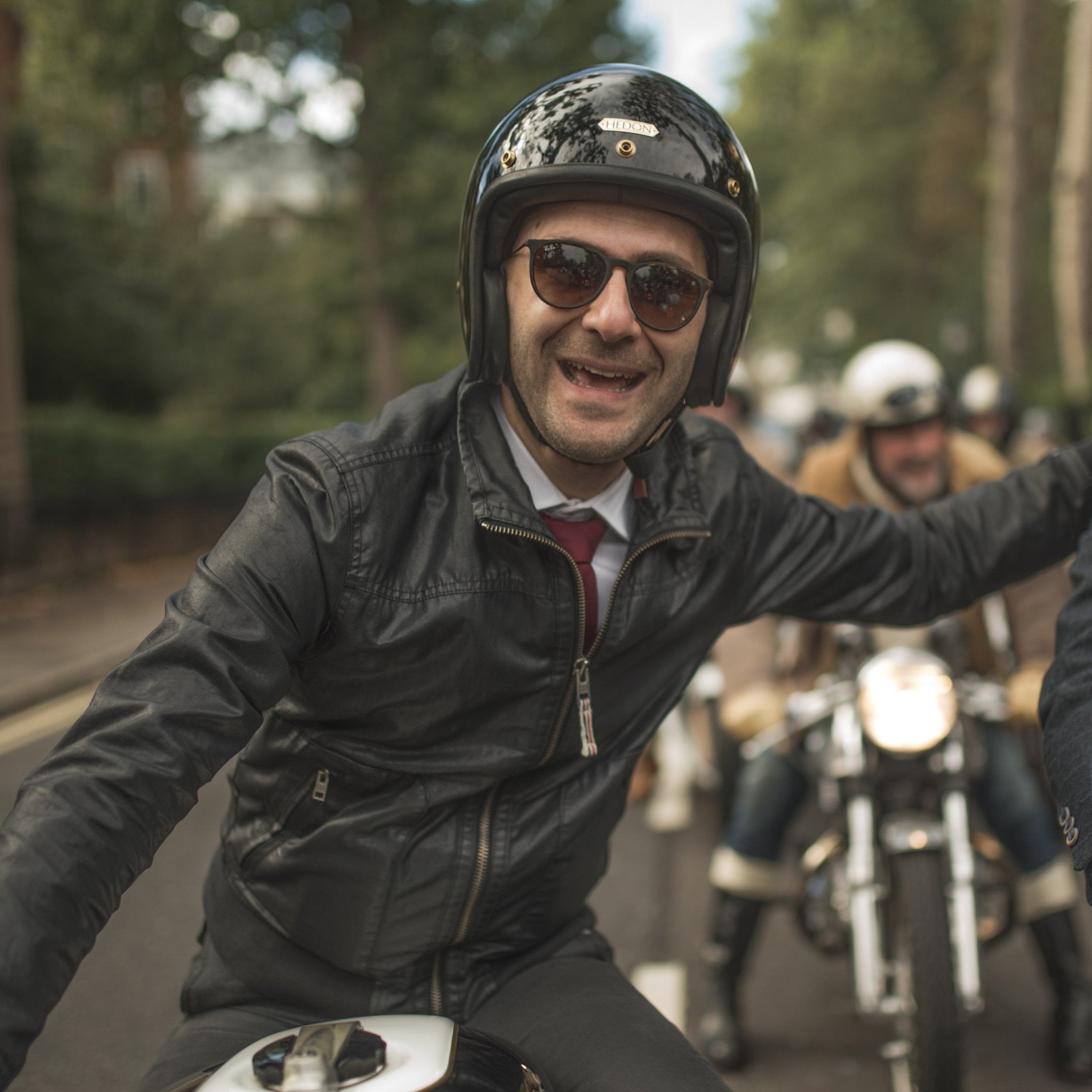 HedonHedonist Casque de moto Signature BlackCasqueBritish Parts Lucerne