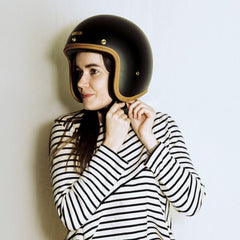 HedonHedonist Casque de moto Stable BlackHelmBritish Parts Luzern