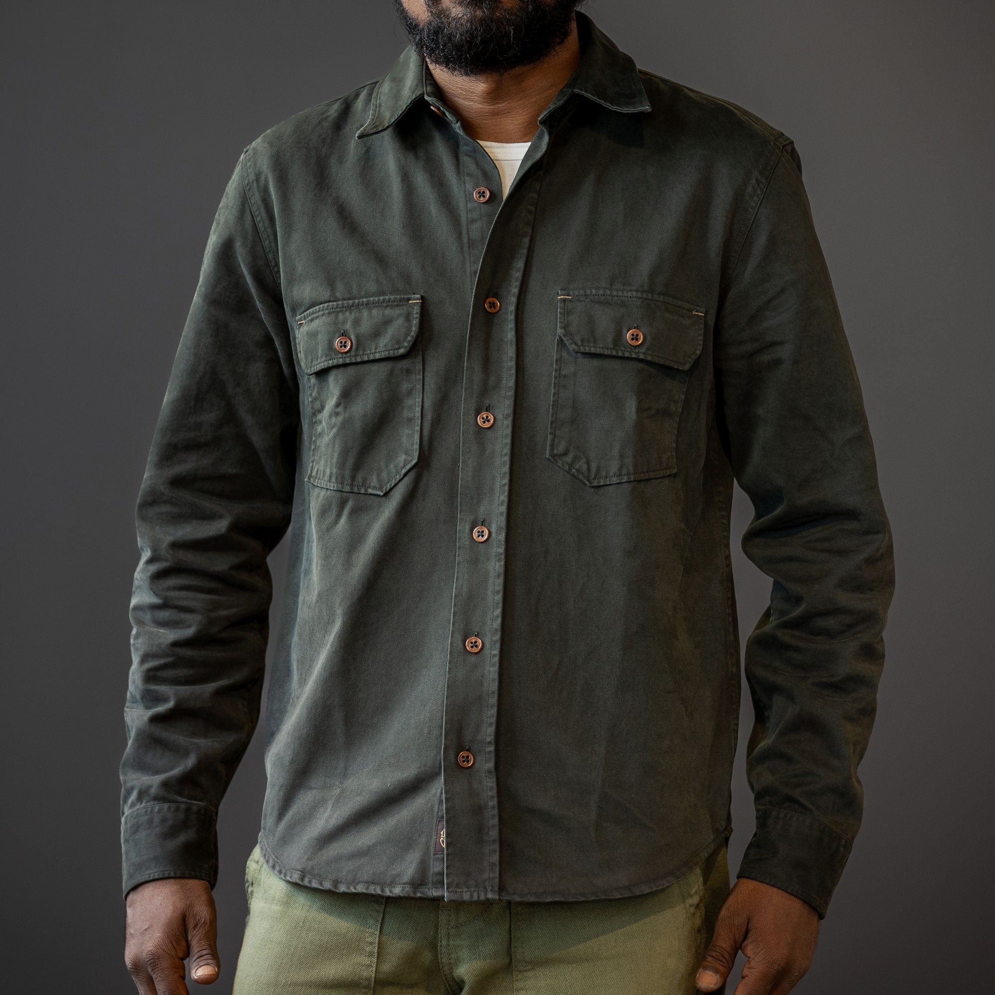 IndigoferaAlamo Chemise Greek Pitch (vert foncé)ChemiseBritish Parts Lucerne