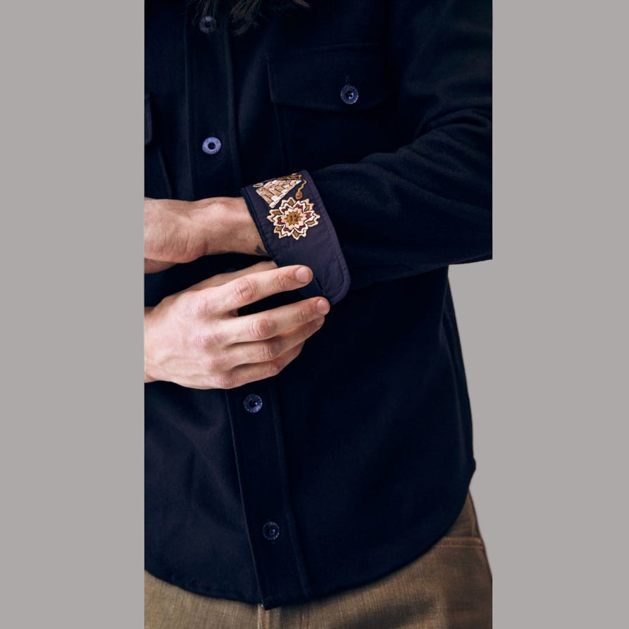 IndigoferaIconic Shirt Melton WoolChemiseBritish Parts Lucerne