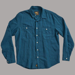 IndigoferaMcAllen Hemd Mill Scale Canvas, 4oz - Ocean BlueHemdBritish Parts Luzern