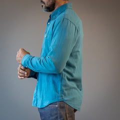 IndigoferaMcAllen Hemd Mill Scale Canvas, 4oz - Ocean BlueHemdBritish Parts Luzern