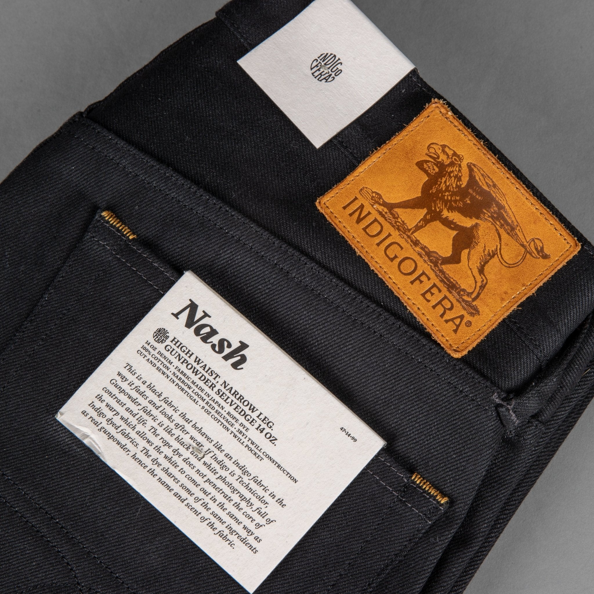 IndigoferaNash Jeans Gunpowder BlackPantalonsBritish Parts Lucerne