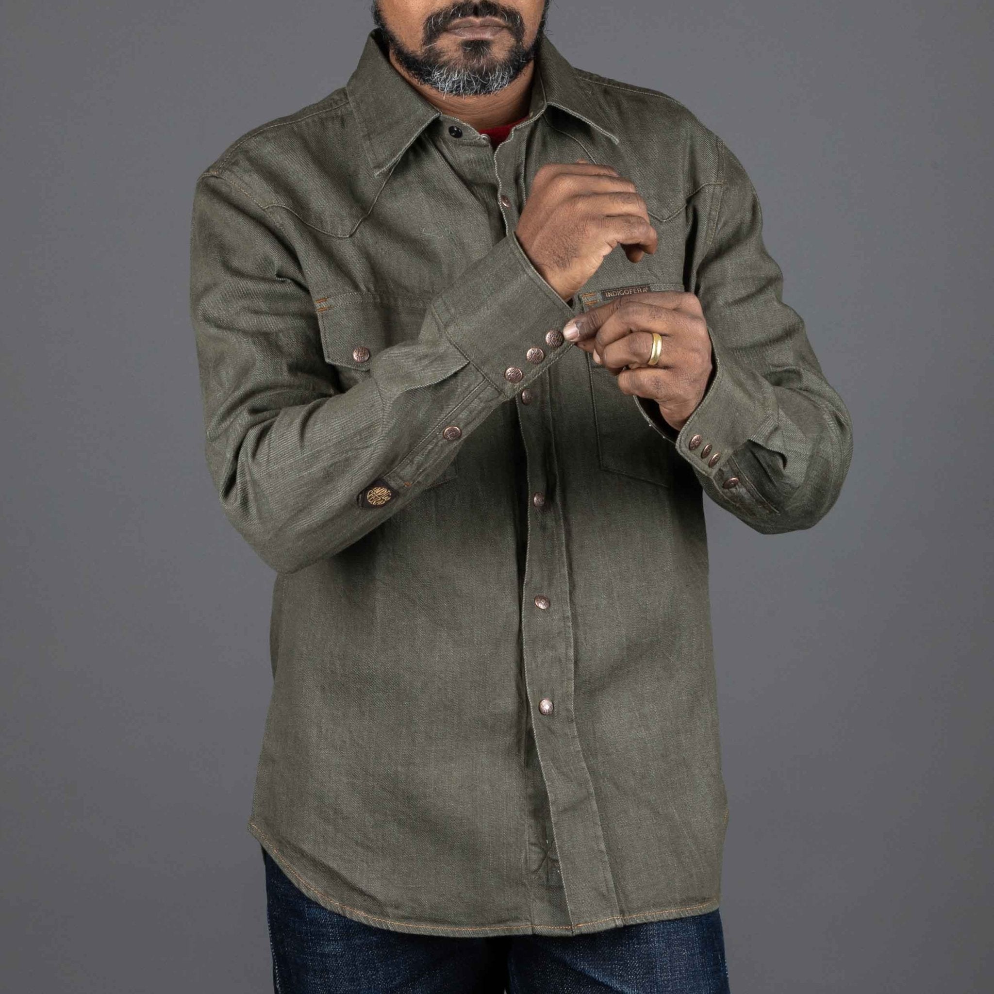 IndigoferaRyman Carson Denim Chemise verteChemiseBritish Parts Luzern