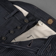 IndigoferaSwearengen Hickory Stripe Twill 12oz gris noirPantalonsBritish Parts Luzern