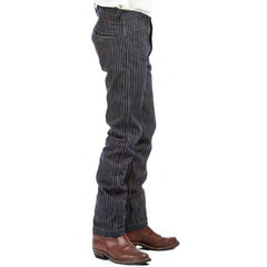 IndigoferaSwearengen Single Stripe Twill 12oz bleu beigePantalonsBritish Parts Luzern