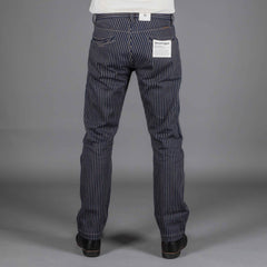 IndigoferaSwearengen Single Stripe Twill 12oz bleu beigePantalonsBritish Parts Luzern