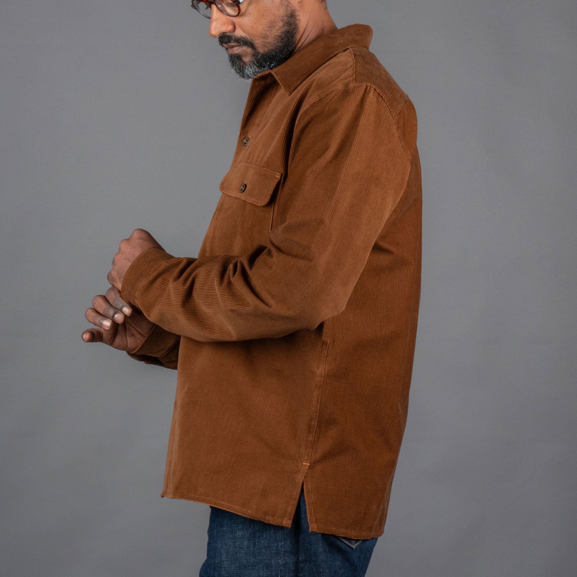 IndigoferaWebster Square Corduroy RustChemiseBritish Parts Lucerne