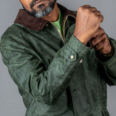 Manifattura CeccarelliRain Caban veste en cire vert foncéVestesBritish Parts Lucerne