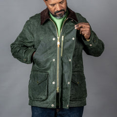 Manifattura CeccarelliRain Caban veste en cire vert foncéVestesBritish Parts Lucerne