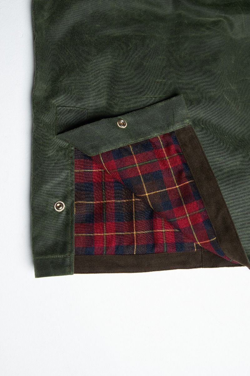 Manifattura CeccarelliRain Caban veste en cire vert foncéVestesBritish Parts Lucerne