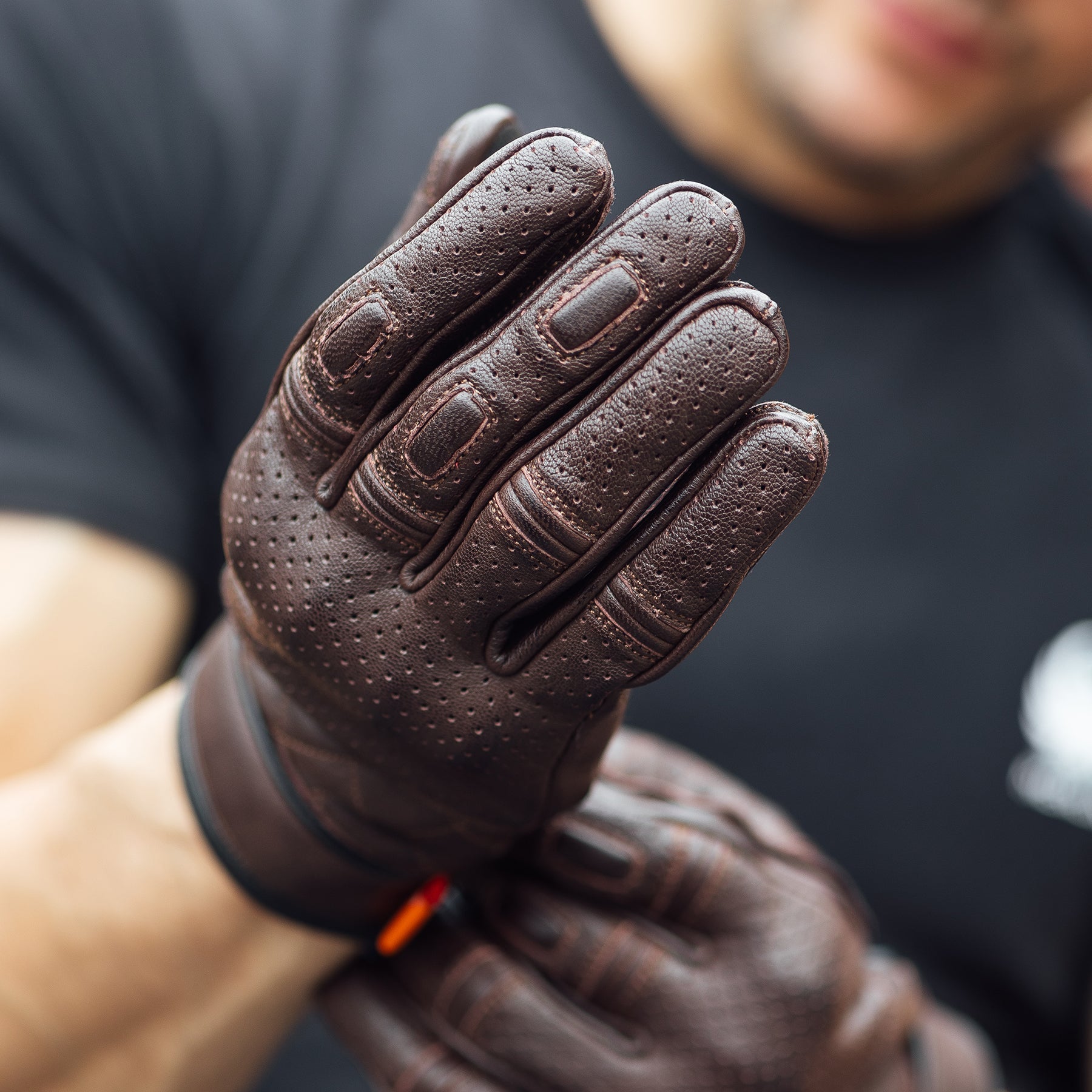 Gants de moto MerlinClanstone D3O marronGantsBritish Parts Luzern