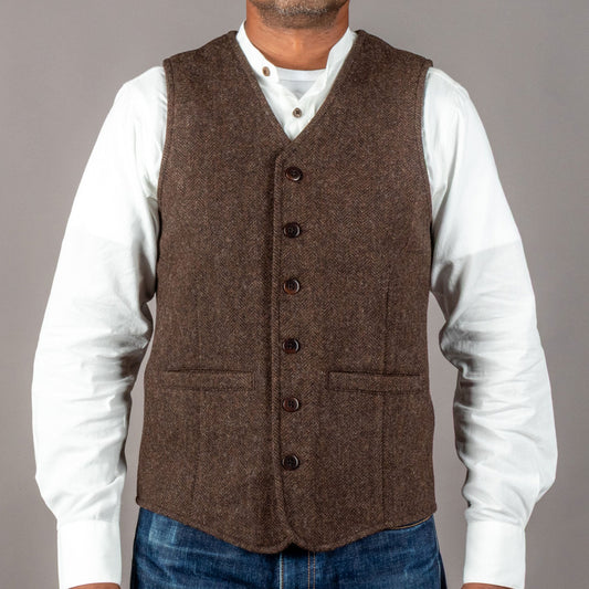 Pike Brothers1905 Hauler Vest Upland BrownGiletsBritish Parts Luzern