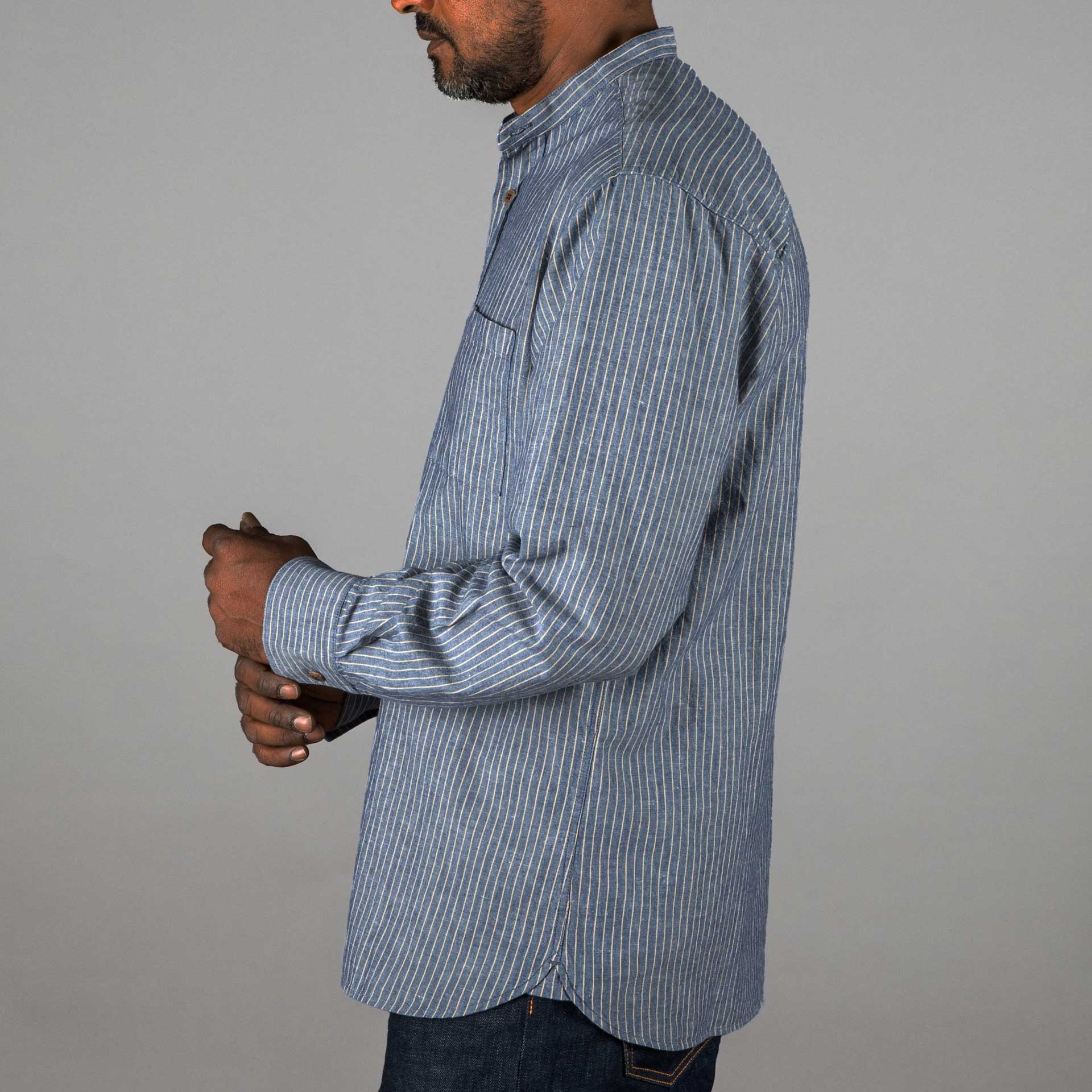 Chemise Buccanoy Brisbane Blue, 1923, Pike Brothers, pièces britanniques de Lucerne