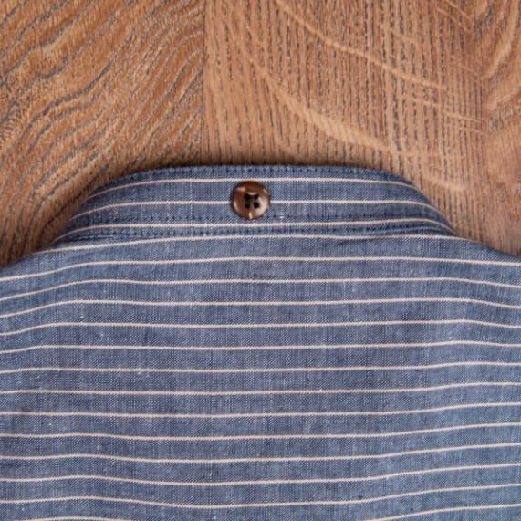 Chemise Buccanoy Brisbane Blue, 1923, Pike Brothers, pièces britanniques de Lucerne