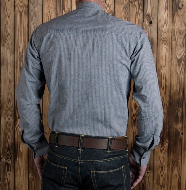 Pike Brothers1923 Buccanoy Shirt Grey StripedChemiseBritish Parts Luzern