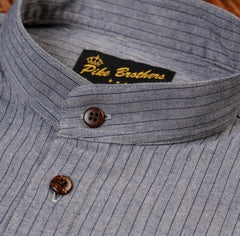Pike Brothers1923 Buccanoy Shirt Grey StripedChemiseBritish Parts Luzern