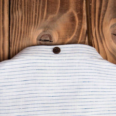 Pike Brothers1923 Buccanoy Shirt Lin Blanc BleuChemiseBritish Parts Lucerne