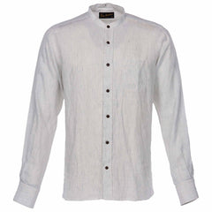 Pike Brothers1923 Buccanoy Shirt Lin Blanc BleuChemiseBritish Parts Lucerne