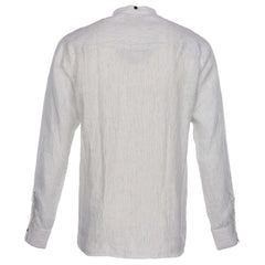 Pike Brothers1923 Buccanoy Shirt Lin Blanc BleuChemiseBritish Parts Lucerne