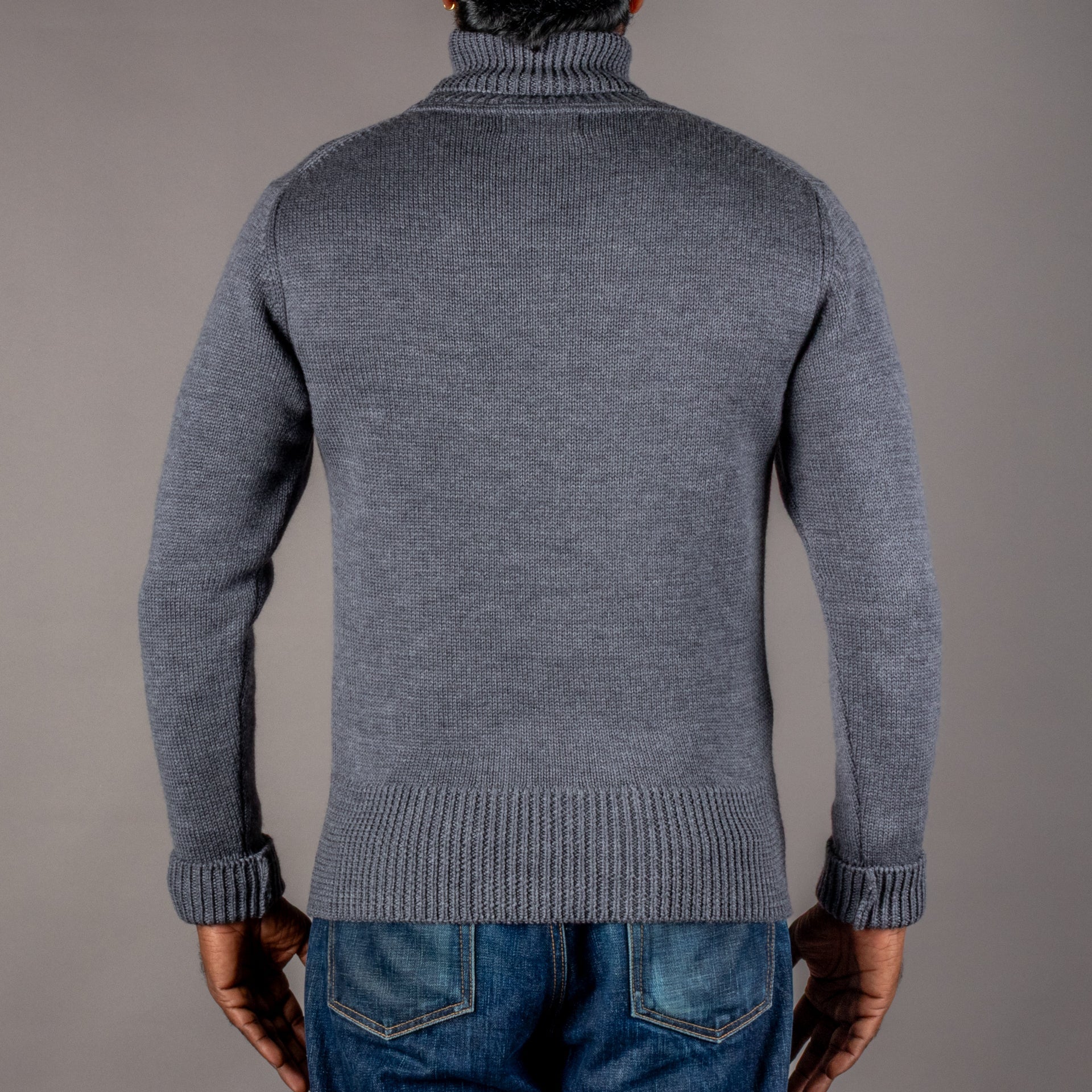Pike Brothers1923 Turtle Neck Sweater grisPulloverBritish Parts Luzern