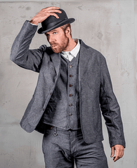 Pike Brothers1927 Harvester Jacket Smoke GreyVestesBritish Parts Luzern