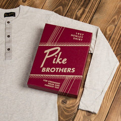 Pike Brothers1927 Chemise Henley manches longues écru mélangéHenleyBritish Parts Luzern
