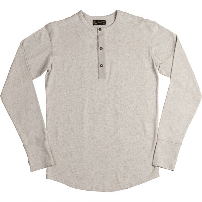 Pike Brothers1927 Chemise Henley manches longues écru mélangéHenleyBritish Parts Luzern