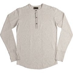 Pike Brothers1927 Chemise Henley manches longues écru mélangéHenleyBritish Parts Luzern