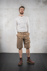 Pike Brothers1927 Chemise Henley manches longues écruHenleyBritish Parts Luzern