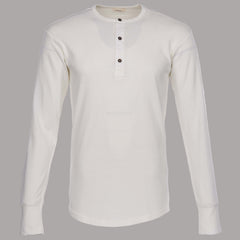 Pike Brothers1927 Chemise Henley manches longues écruHenleyBritish Parts Luzern