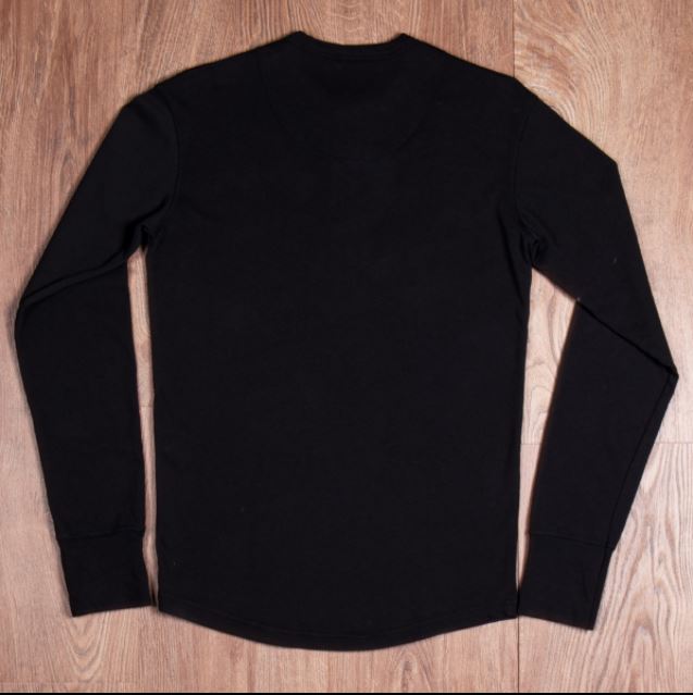 Pike Brothers1927 Chemise Henley manches longues noir terneHenleyBritish Parts Luzern