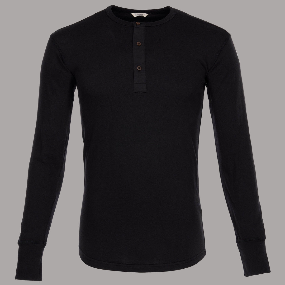 Pike Brothers1927 Chemise Henley manches longues noir terneHenleyBritish Parts Luzern