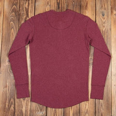 Pike Brothers1927 Chemise Henley à manches longues grenat rougeHenleyBritish Parts Luzern