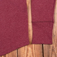 Pike Brothers1927 Chemise Henley à manches longues grenat rougeHenleyBritish Parts Luzern