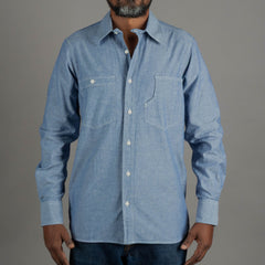 Pike Brothers1937 Roamer Shirt blue chambreyChemiseBritish Parts Lucerne